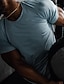 cheap Basic T shirts-Men's T Shirt Fitness Shirt Basketball Shirt Athletic Shirts Crew Neck Short Sleeve Vacation Sports &amp; Outdoor Going out Casual Daily Quick dry Sweat wicking Breathable Soft Plain Dark Blue Activewear