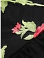preiswerte abendkleider-Damen Spitzenkleid Vintage-Kleid abendkleider Gitter Gitter Bestickt Schulterfrei Kurzarm Midikleid Elegant Vintage Schwarz Weiß Sommer Frühling