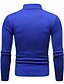 preiswerte Herrenpullover-Herren Pullover Strickpullover Gerippt Stricken Standard Strick Glatt Stehkragen Basic warm halten Freizeitskleidung Ausgehen Bekleidung Herbst Winter Wein Schwarz M L XL