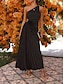 Χαμηλού Κόστους Πάρτι Φορέματα-Γυναικεία Φόρεμα χορού Φόρεμα για πάρτυ Πλισέ Κορδόνι Ένας Ώμος Αμάνικο Ημέρα του Αγίου Βαλεντίνου Γενέθλια Κομψό Μαύρο Ανοικτό Βυσσινί Καλοκαίρι Άνοιξη