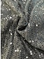 levne obyčejné šaty-Dámské Flitrové šaty Mini šaty Flitry Rande Šik ven Sexy Krk ohlávky Bez rukávů Černá Fuchsiová Barva