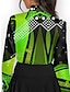 billiga Kvinnors golfkläder-Dam Vandringspolotröja Grön Långärmad Solskydd Överdelar Prickig Höst Vinter Golfkläder för damer Kläder Outfits Bär kläder