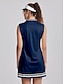 cheap Designer Collection-Women&#039;s Golf Dress Navy Blue Sleeveless Ladies Golf Attire Clothes Outfits Wear Apparel