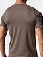 cheap Basic T shirts-Men's T Shirt Fitness Shirt Basketball Shirt Athletic Shirts Crew Neck Short Sleeve Vacation Sports &amp; Outdoor Going out Casual Daily Quick dry Sweat wicking Breathable Soft Plain Dark Blue Activewear