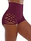 זול מכנסי נשים-בגדי ריקוד נשים שורטים מכנסי סקאנצ&#039; באט לגזור מותניים גבוהים קצר לבן אביב קיץ