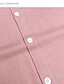 economico camicie di lino da uomo-Per uomo Cotone Lino Camicia camicia di lino Fede Stampa Manica lunga Bavero Nero, Bianco, Rosa Camicia Esterno Giornaliero Da mare