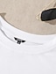 economico T-Shirt da donna-Per donna maglietta 100% cotone Farfalla Alfabetico Interni Informale Giornaliero Nero Manica lunga Di tendenza Classico Rotonda Per tutte le stagioni