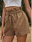 abordables Shorts de mujer-Mujer Pantalones de lino Pantalón corto Sabana de algodon Corto Negro Verano