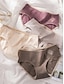 preiswerte Unterhosen-Damen Höschen Einfarbig Einfach Täglich Bett Baumwolle Atmungsaktiv Sommer Frühling Hellgrün Fuchsie