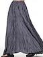 cheap Maxi Skirts-Women&#039;s Skirt Swing Maxi Skirts Ruched Solid Colored Casual Daily Weekend Summer Polyester Basic Casual Black White Blue Green