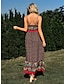 cheap Print Dresses-Women&#039;s Casual Dress Floral Print Strap Long Dress Maxi Dress Bohemia Vacation Sleeveless Summer