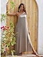 cheap Casual Dress-Loose Sleeveless One Shoulder Split Summer Maxi Dress