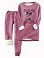 baratos Agasalhos Femininos-Conjunto de 2 Peças de Calças Diárias Quentes Femininas Moleton Calças Joggers Calças Trousers Manga Longa Decote Redondo Impressão Letra Gato Com Corda Casual Dia-a-Dia Rosa Cinza Claro Cinza Outono