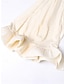 זול שמלות פשוטות-בגדי ריקוד נשים שמלת קז&#039;ואל שמלה ארוכה שמלת מקסי קפלים בתוספת גבוהה נמוכה פגישה (דייט) אלגנטית וינטאג&#039; צווארון V שרוול ארוך יין פוקסיה משמש צבע