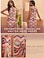 billige afslappet kjole med print-etnisk geometrisk tie dye justerbar cami kjole bomuldskjole