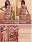 abordables robe décontractée imprimée-robe cami réglable ethnique géométrique tie-dye robe en coton