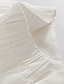 preiswerte Baumwollwäscheröcke-Damen Rock A-Linie Schaukel Midi Hoher Taillenbund Röcke Einfarbig Täglich Festtage Sommer Leinen Baumwoll Mischung Modisch Brautkleider schlicht Schwarz Weiß