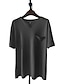 Χαμηλού Κόστους Ανδρικά μπλουζάκια casual-Ανδρικά Μπλουζάκι Κοντομάνικο μπλουζάκι Μπλουζάκι μπλουζάκι Σκέτο Λαιμόκοψη V Δρόμος Διακοπές Κοντομάνικο Ρούχα Μοντέρνα Υψηλής Ποιότητας Βασικό