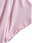 voordelige Nachtkleding voor dames-Dames Pyjama Sets Heldere kleur Modieus Eenvoudig Comfortabel Huis Dagelijks Bed Modaal Ademend V-Wire Korte mouw T-shirt Pantalon Borstkussens Zomer Lotus Roze Zwart