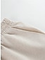 お買い得  レディース ルームウェア-女性用 ラウンジウェア セット ピュアカラー ファッション コンフォートシューズ ストリート 日常 綿とリネン 高通気性 クルーネック ノースリーブ タンクトップ パンツ 弾性ウエスト 夏 ライトピンク ピンク