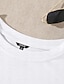 economico T-Shirt da donna-Per donna maglietta 100% cotone Animali Informale Giornaliero Boho Con stampe Manica lunga Rotonda Nero Per tutte le stagioni