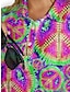 voordelige Designer-collectie-Dames Wandelen poloshirt Roze Korte mouw Zonbescherming Kleding Bovenlichaam Tie Dye Dames golfkleding kleding outfits draag kleding