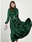 Χαμηλού Κόστους Sale-κομψό μάξι φόρεμα με ζώνη με βολάν