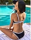 halpa suunnittelija uimapuvut-värillinen kolmio bikini-uimapuku