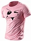 cheap Men&#039;s Graphic T Shirt-Funny Face Printed Men&#039;s Graphic Cotton T Shirt Sports Classic Shirt Short Sleeve Comfortable Tee Sports Outdoor Holiday Summer Fashion Designer Clothing