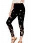 זול תחתונים גרפיים-בגדי ריקוד נשים חותלות דפוס גזרה גבוהה מותניים גבוהים באורך מלא שחור אביב