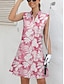 voordelige Designer-collectie-Dames golf jurk Roze Donkerblauw Mouwloos Zonbescherming Tennisoutfit Dames golfkleding kleding outfits draag kleding