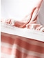 voordelige Slaaptops en -broeken voor dames-Dames Pyjama Tops Streep Modieus Comfortabel Huis Dagelijks Bed Modaal Ademend Strakke ronde hals Mouwloos Borstkussens Zomer Zwart Blozend Roze