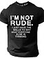 cheap Men&#039;s Graphic Tshirts-Men&#039;s Graphic Letter Character &amp; Slogan Short Sleeve T shirt Graphic Print Crew Neck Shirt Daily Casual Street Style Party Casual Holiday Black Burgundy Blue Spring &amp; Summer Clothing Apparel Normal S