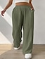 cheap Women&#039;s Pants-Women&#039;s Pants Trousers Polyester Side Pockets Wide Leg High Waist Long Black Spring &amp;  Fall