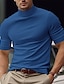 tanie Męskie koszulki casual-Męskie Podkoszulek Koszulka Równina Golf Ulica Urlop Krótkie rękawy Odzież Moda Designerskie Podstawowy