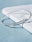 abordables Bracelets et bracelets rigides-Manchettes Bracelets Femme Fantaisie Diamant Elégant Mode Luxe Bracelet Bijoux Argent pour Cadeau Rendez-vous Anniversaire Plage