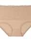 abordables Panties-Mujer Slip 1 PC Ropa interior Moda Sencillo Sensual Encaje Agujero Flor Poliéster Alta cintura Sexy Negro Morado Rosa M L XL