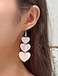 olcso Fülbevalók-1 pár Beszúrós fülbevalók Függők For Női Parti / Estélyi Ajándék Randi Ötvözet Díszes Divat Édes szívem