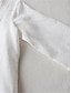cheap Design Cotton &amp; Linen Dresses-Women&#039;s Casual Dress Cotton Summer Dress Midi Dress Linen Pocket Basic Daily Split Neck 3/4 Length Sleeve Summer Spring White Navy Blue Plain