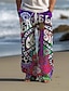 Χαμηλού Κόστους Τυπωμένο παντελόνι-κιθάρα hippie ανδρικό resort 3d printed casual παντελόνι παντελόνι ελαστικό κορδόνι μέσης χαλαρή εφαρμογή ίσιο καλοκαιρινό παντελόνι παραλίας s έως 3xl