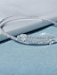 abordables Bracelets et bracelets rigides-Manchettes Bracelets Femme Fantaisie Diamant Elégant Mode Luxe Bracelet Bijoux Argent pour Cadeau Rendez-vous Anniversaire Plage
