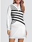 baratos Roupas de golfe feminino-Mulheres Camisa polo de caminhada Branco Manga Longa Blusas Outono Inverno Roupas femininas de golfe, roupas, roupas, roupas