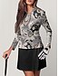 cheap Designer Collection-Women&#039;s Golf Polo Shirt Grey Long Sleeve Top Fall Winter Ladies Golf Attire Clothes Outfits Wear Apparel