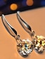 abordables Pendientes-1 Par Pendientes colgantes For Mujer Boda Fiesta Regalo Legierung Lujoso De moda Diamante