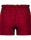 abordables Shorts de mujer-Mujer Pantalones de lino Pantalón corto Sabana de algodon Corto Negro Verano