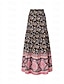 cheap Maxi Skirts-Women&#039;s Skirt A Line Swing Maxi High Waist Skirts Print Floral Holiday Vacation Summer Polyester Casual Boho Black White Red