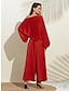 halpa Women&#039;s Sets-kiinteä puff sleeve kylmä olkapää puku