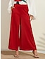 cheap Women&#039;s Sets-Satin Printed Puff Sleeve Cold Shoulder Culottes Set