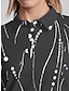 ieftine Colecția de designer-Pentru femei Tricou POLO Negru Albastru Manșon scurt Protecție Solară Topuri Vestimenta Golf Doamnelor Haine Ținute Poartă Îmbrăcăminte