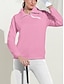 preiswerte Frauengolfkleidung-Damen Pullover Sweatshirt Weiß Langarm warm Shirt Damen-Golfkleidung, Kleidung, Outfits, Kleidung